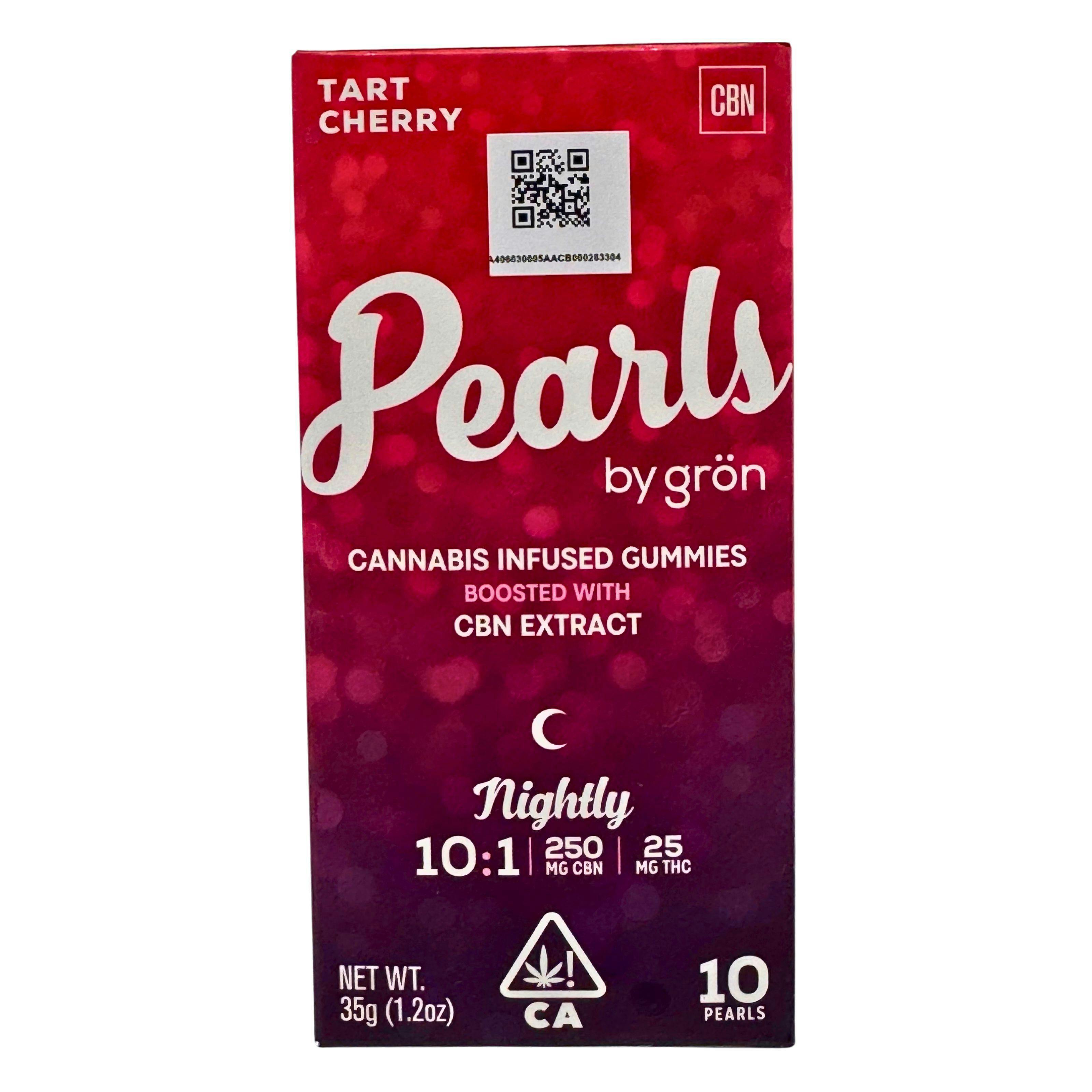 Gron Pearls Tart Cherry 10:1 CBN:THC Gummies 275mg