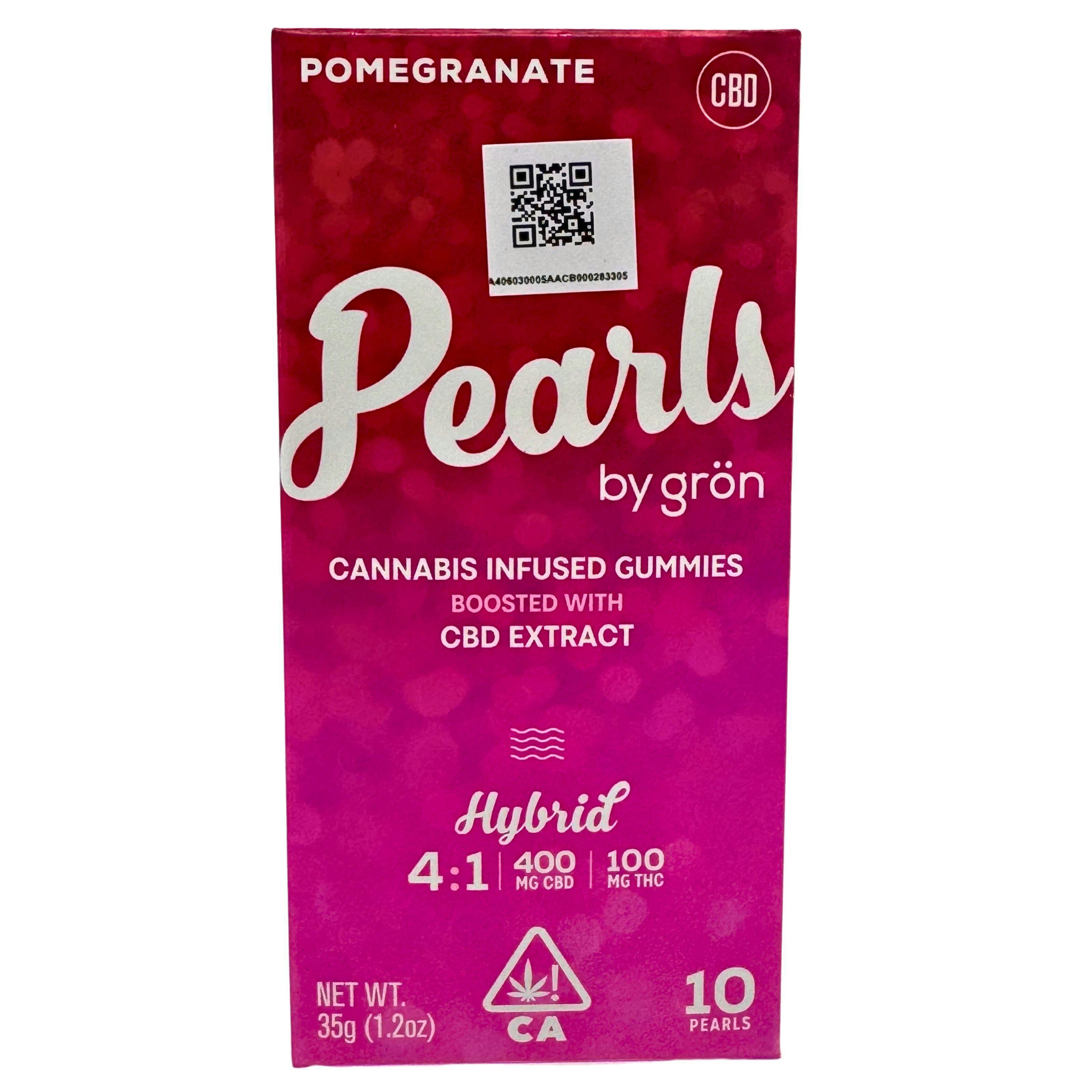 Gron Pearls Pomegranate 4:1 CBD:THC Gummies 500mg
