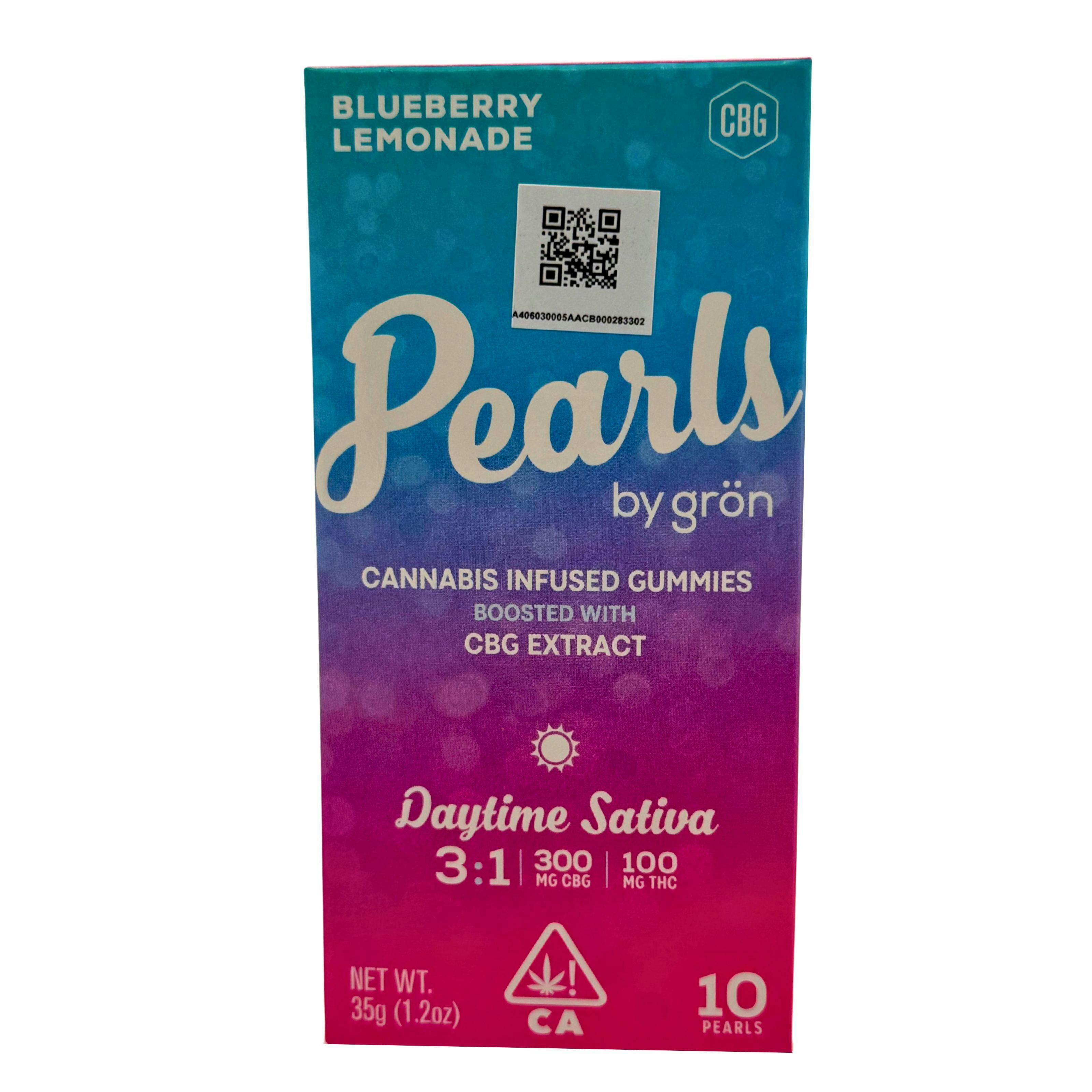 Gron Pearls Blueberry Lemonade 3:1 CBG:THC Gummies 400mg