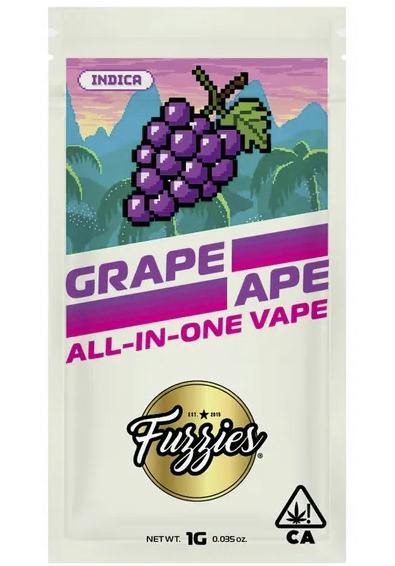 Fuzzies Grape Ape Indica AIO 1g
