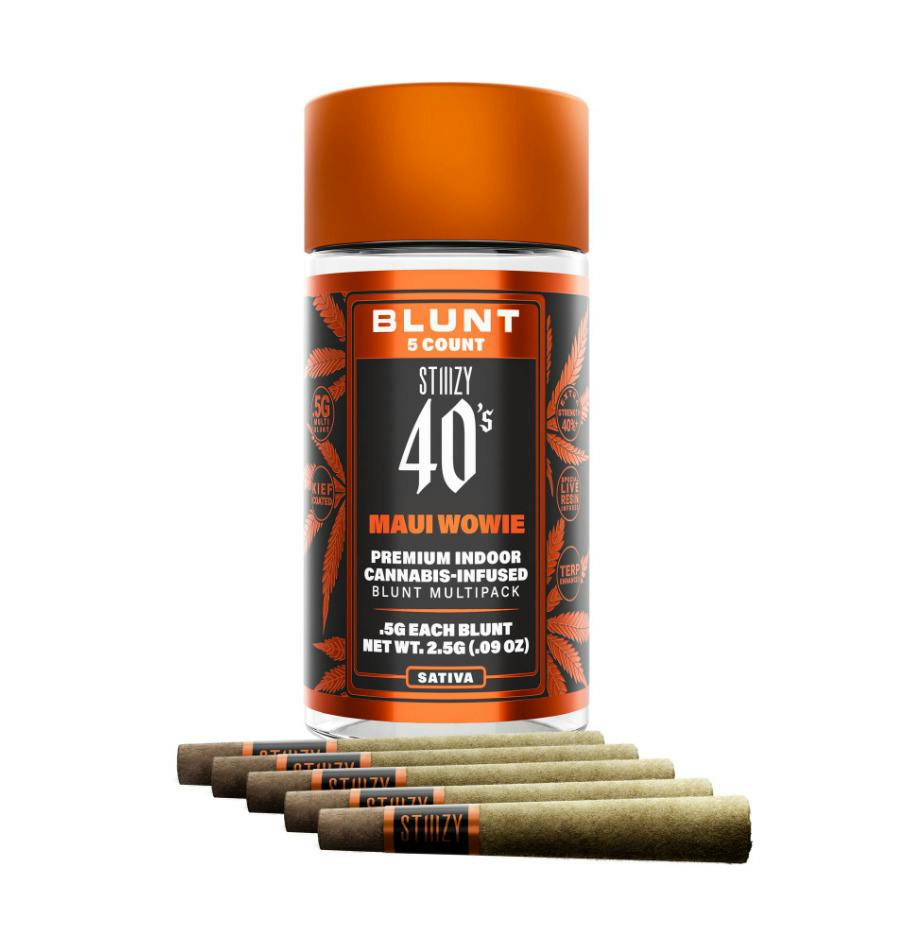 Stiiizy 40s Maui Wowie Sativa Infused Blunt 5pk 2.5g
