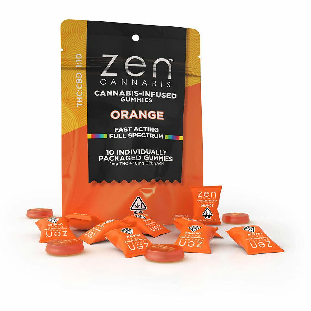 Orange 10:1 100mg:10mg CBD:THC: 10-Pack