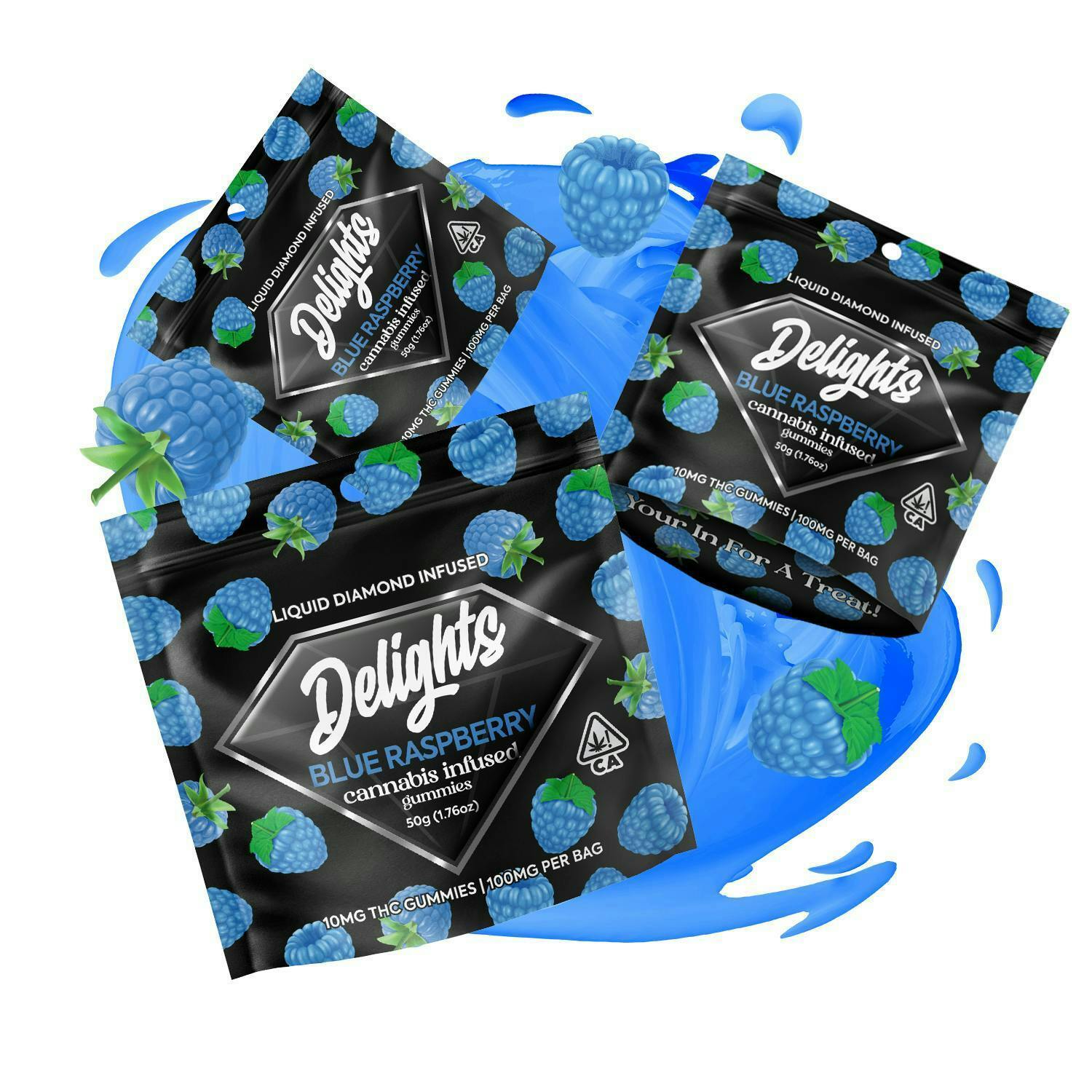 Blue Raspberry | 10mg Gummies | 10pk | 100mg Total cannabis product