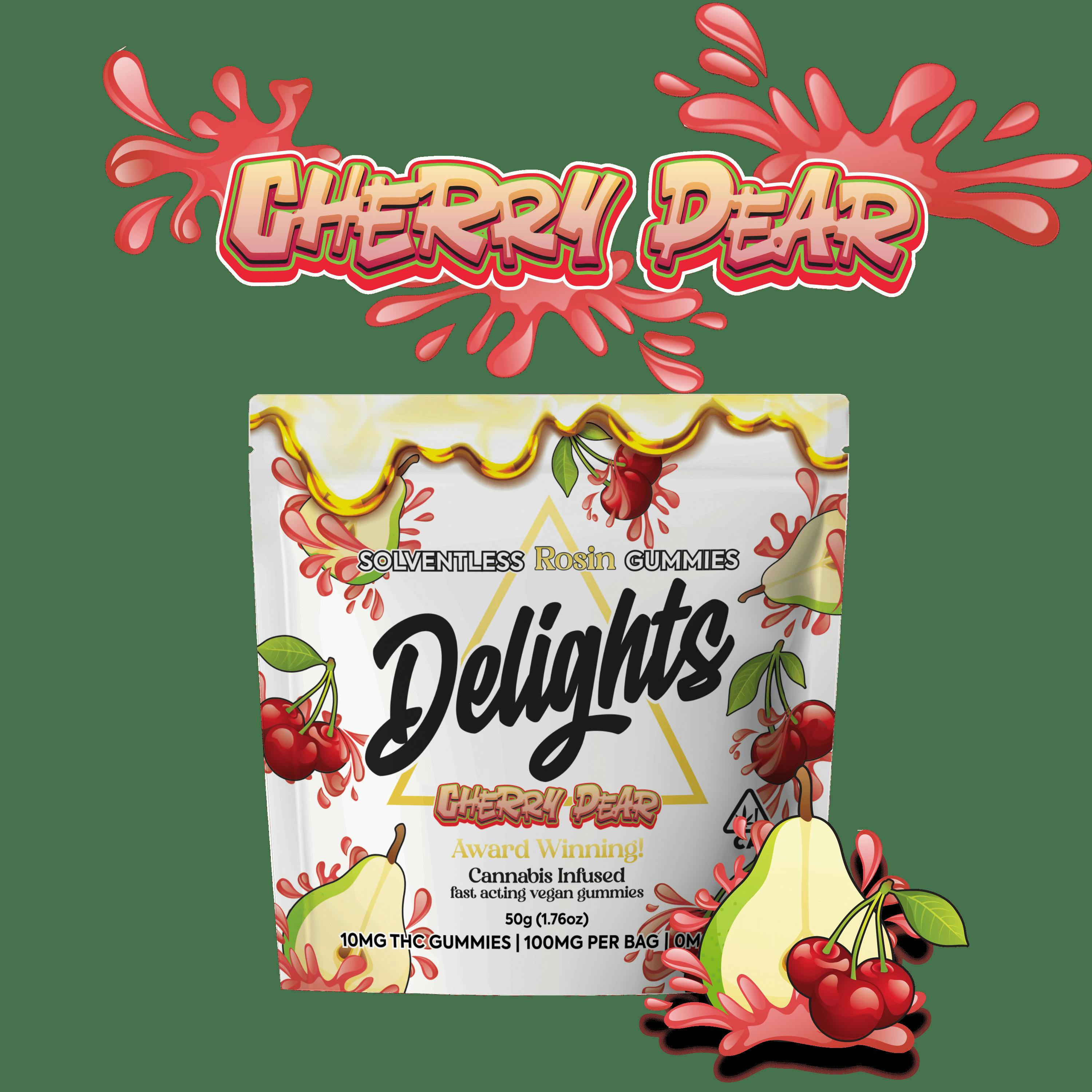 Cherry Pear | Rosin Infused | 10mg Gummies | 10pk | 100mg Total