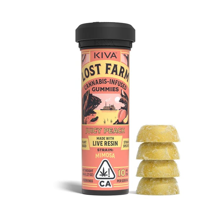 Kiva Confections — Lost Farm Juicy Peach X Mimosa