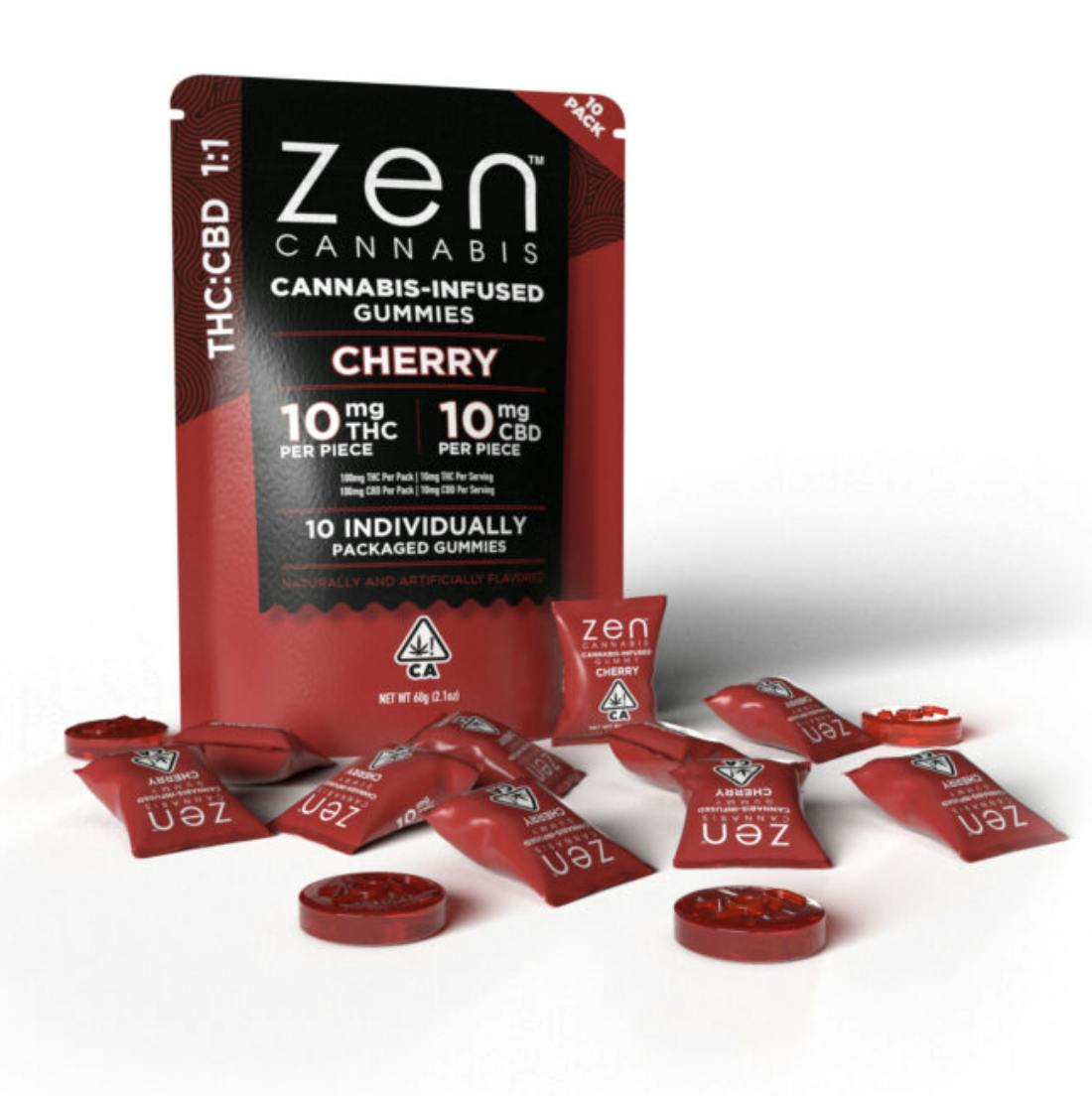 Zen Cannabis - — Cherry 100mgTHC/100mgCBD