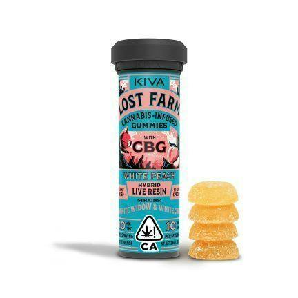 White Peach'White Widow & White CBG'1:1THC:CBG Gummies |100mg|10ct| 10mg/ea