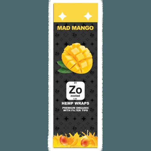 Zooted Hemp Wraps Mad Mango 2pk