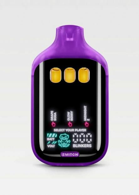Grape Soda x Glow Berry x Cherry Pie Liquid Live Diamonds Disposable Tri-Chamber Vape