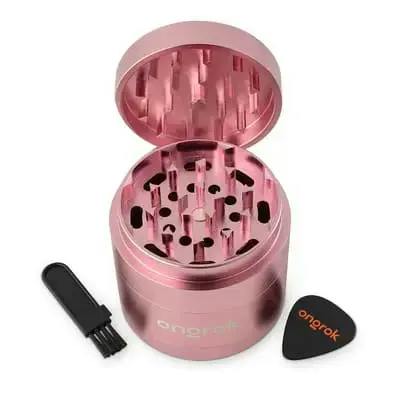 Ongrok | EZ Open Metal Grinder MINI | 55mm 4pc | Rose Gold