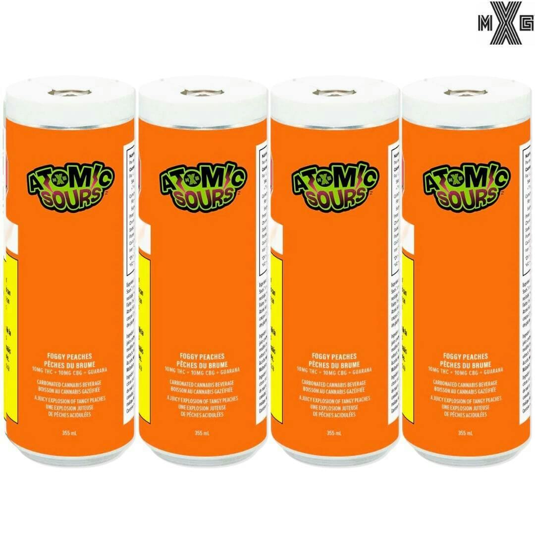 XMG Atomic Sours | Foggy Peaches | 4PK Beverage
