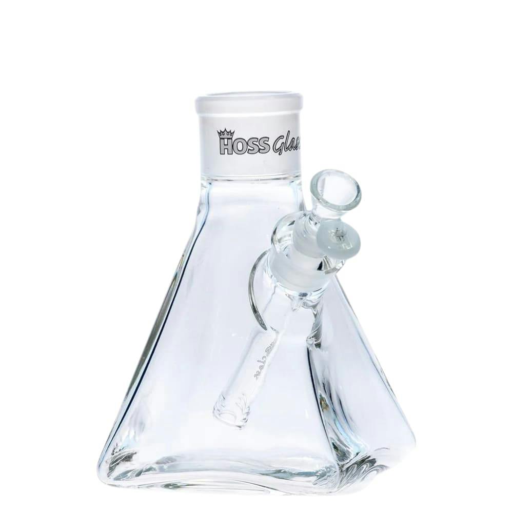 Hoss Glass | Build-A-Bong | Clear Pyramid Beaker Base Bottom | RED