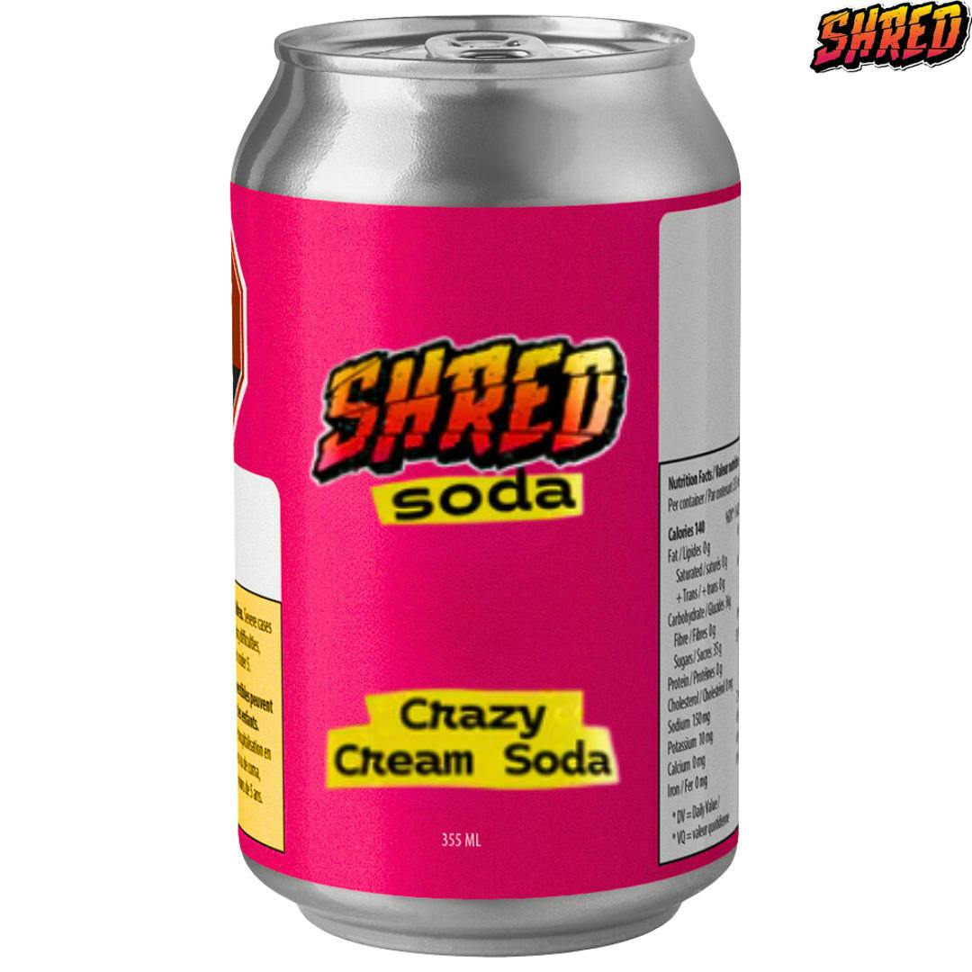 SHRED | Crazy Cream Soda | Beverage