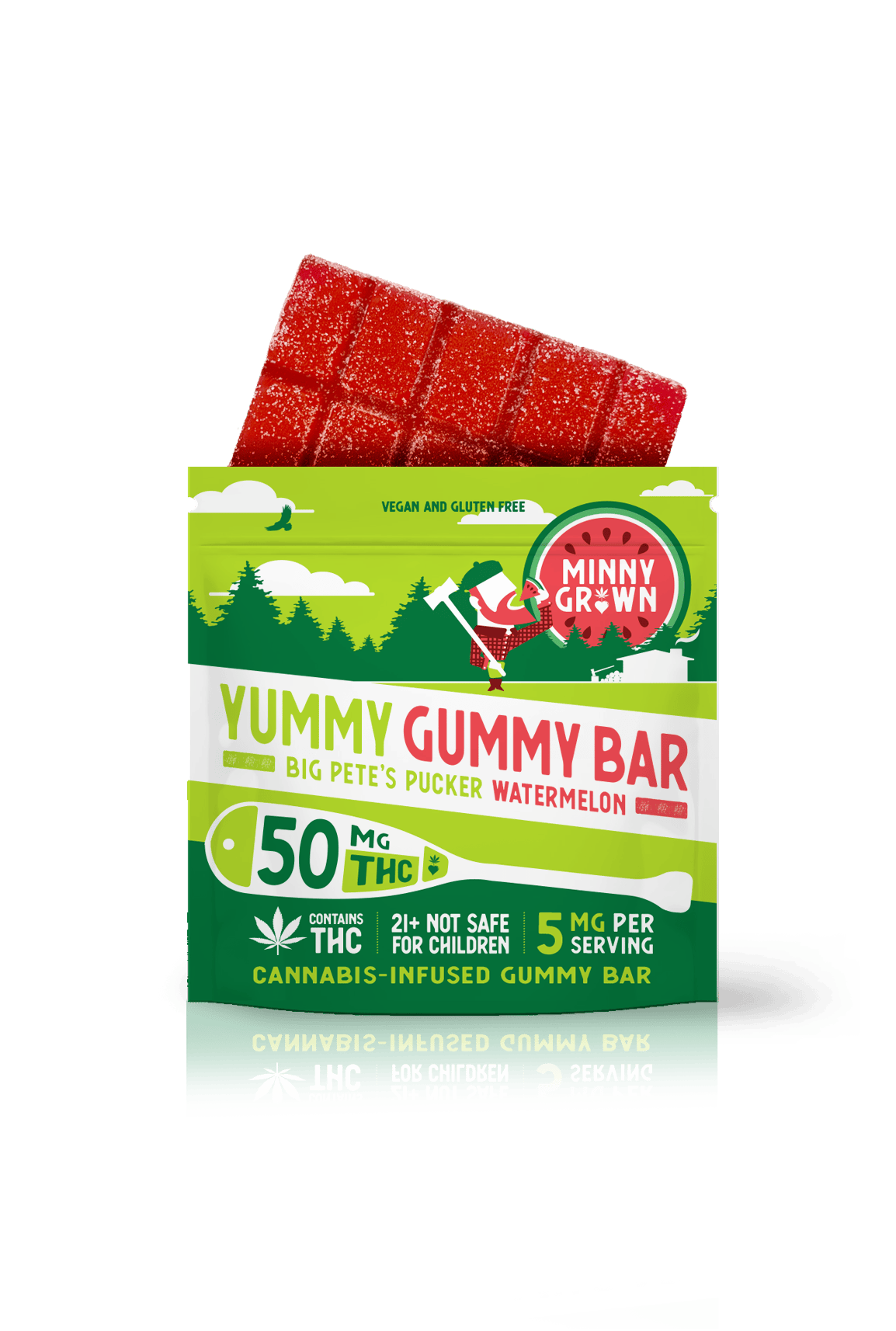 Minny Grown-Minny Grown Watermelon Yummy Gummy Bar