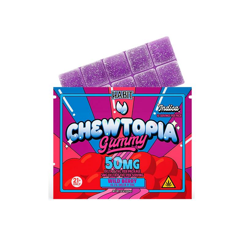 HABIT-HABIT Chewtopia Wild Berry Gummy Bar 50mg THC