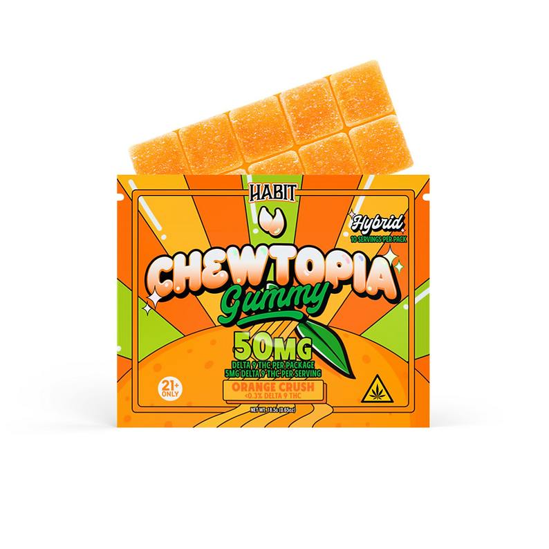 HABIT-HABIT Chewtopia Orange Crush Gummy Bar 50mg THC