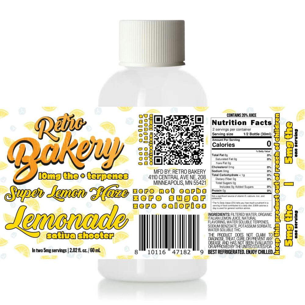 Retro Bakery-Retro Bakery Juice Shot Super Lemon Haze Lemonade 10mg THC at The Stash & Co.