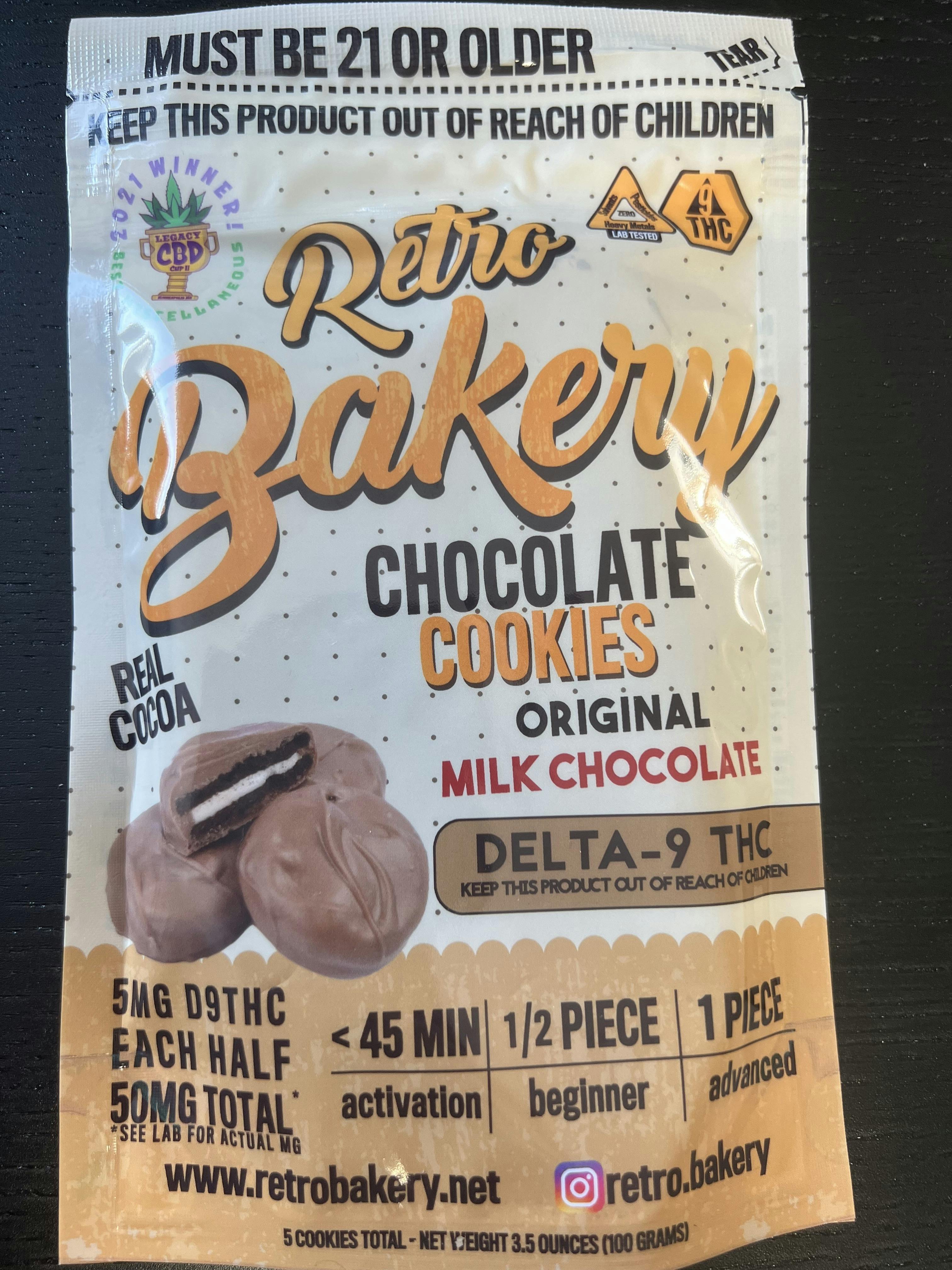 Retro Bakery-Retro Bakery Chocolate Covered Cookies 50mg THC