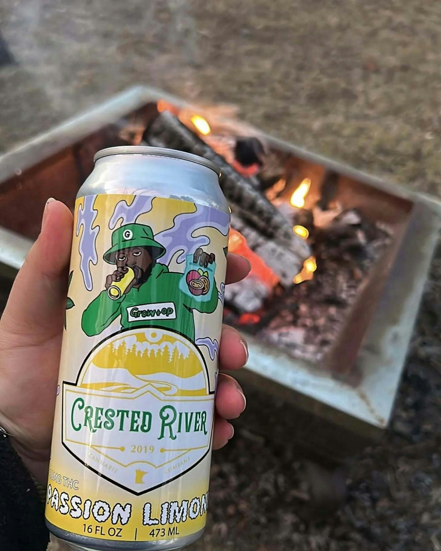 Crested River-Crested River - Passion Limone Soda 10mg THC at The Stash & Co.