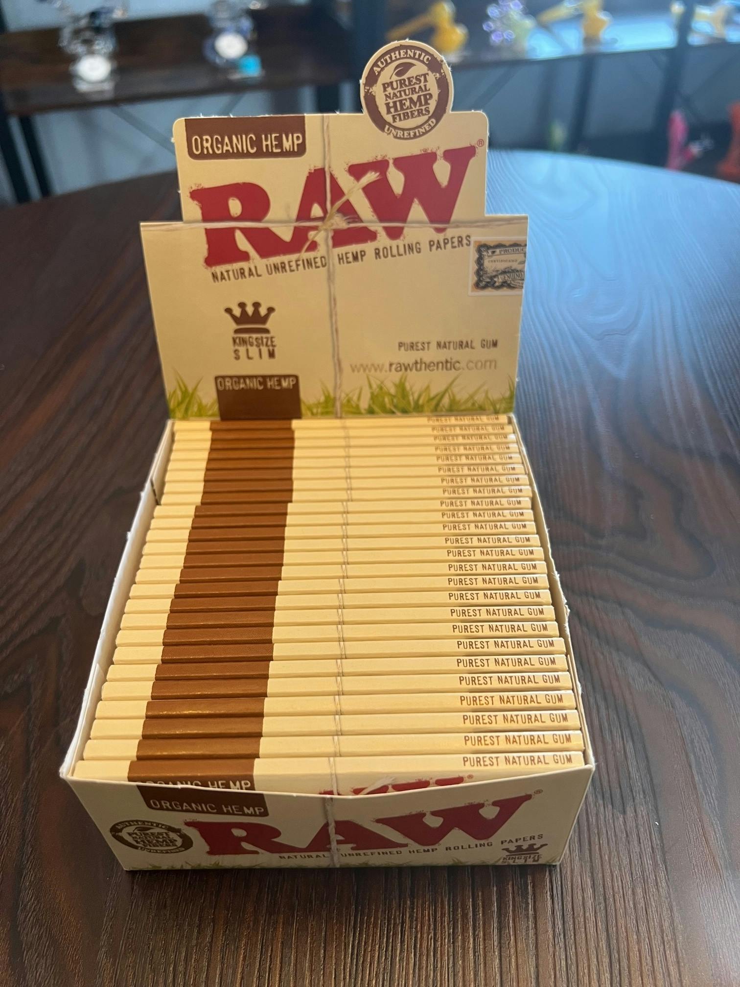 Yellowbird Wholesale-RAW Organic King Size Papers at The Stash & Co.