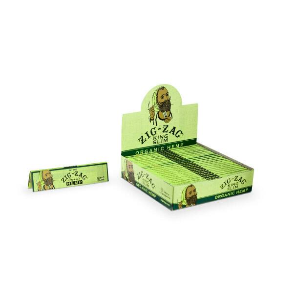 Yellowbird Wholesale-ZIG ZAG King Slim Organic Hemp Papers *Booklet at The Stash & Co.
