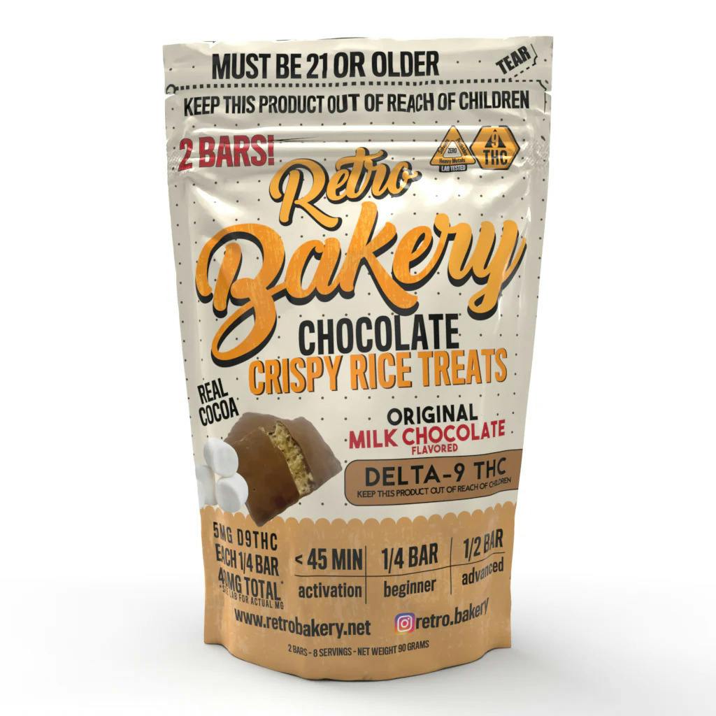 Retro Bakery-Retro Bakery Chocolate Rice Crispy Treats 40mg THC