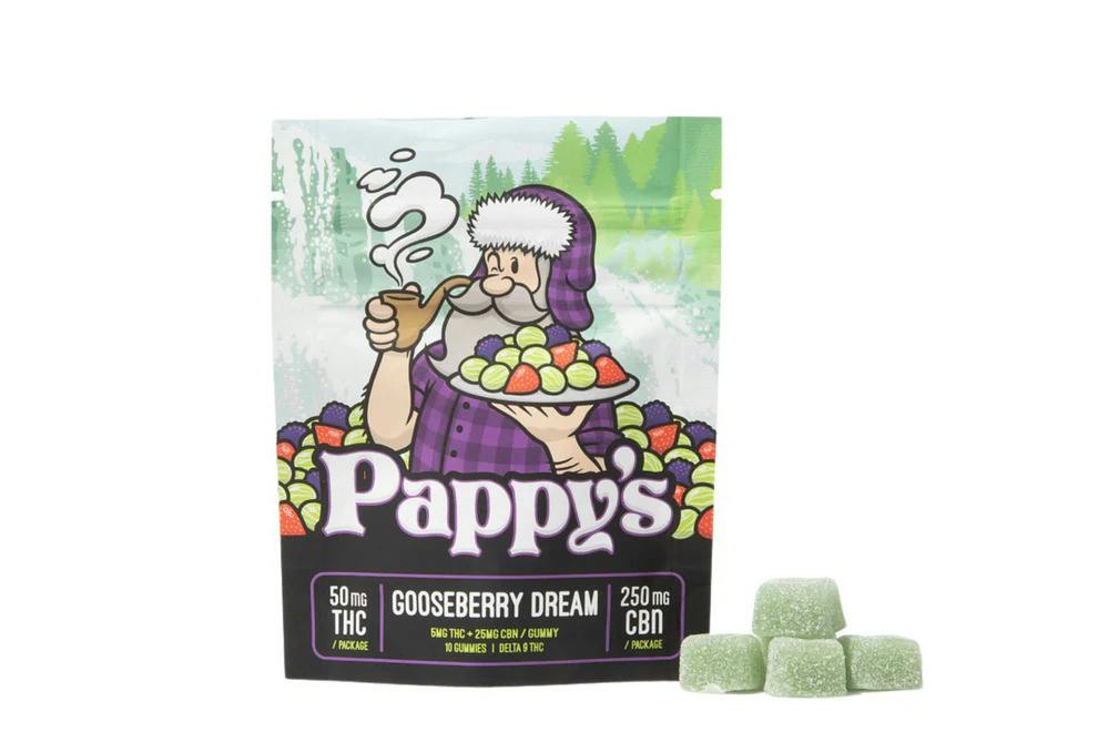 Pappy's-Pappy's Gooseberry Dream Gummies 50mg THC at The Stash & Co.