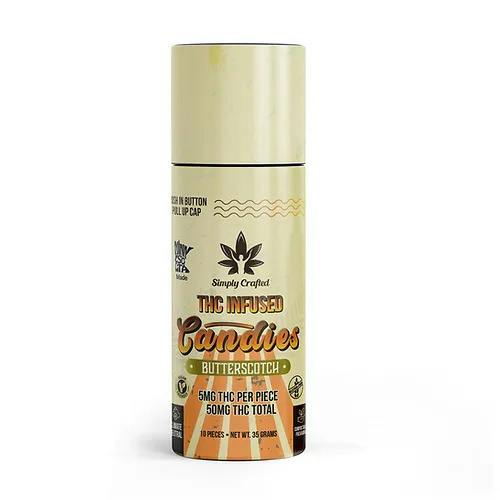 Simply Crafted-Simply Crafted Butterscotch Candies 50mg THC