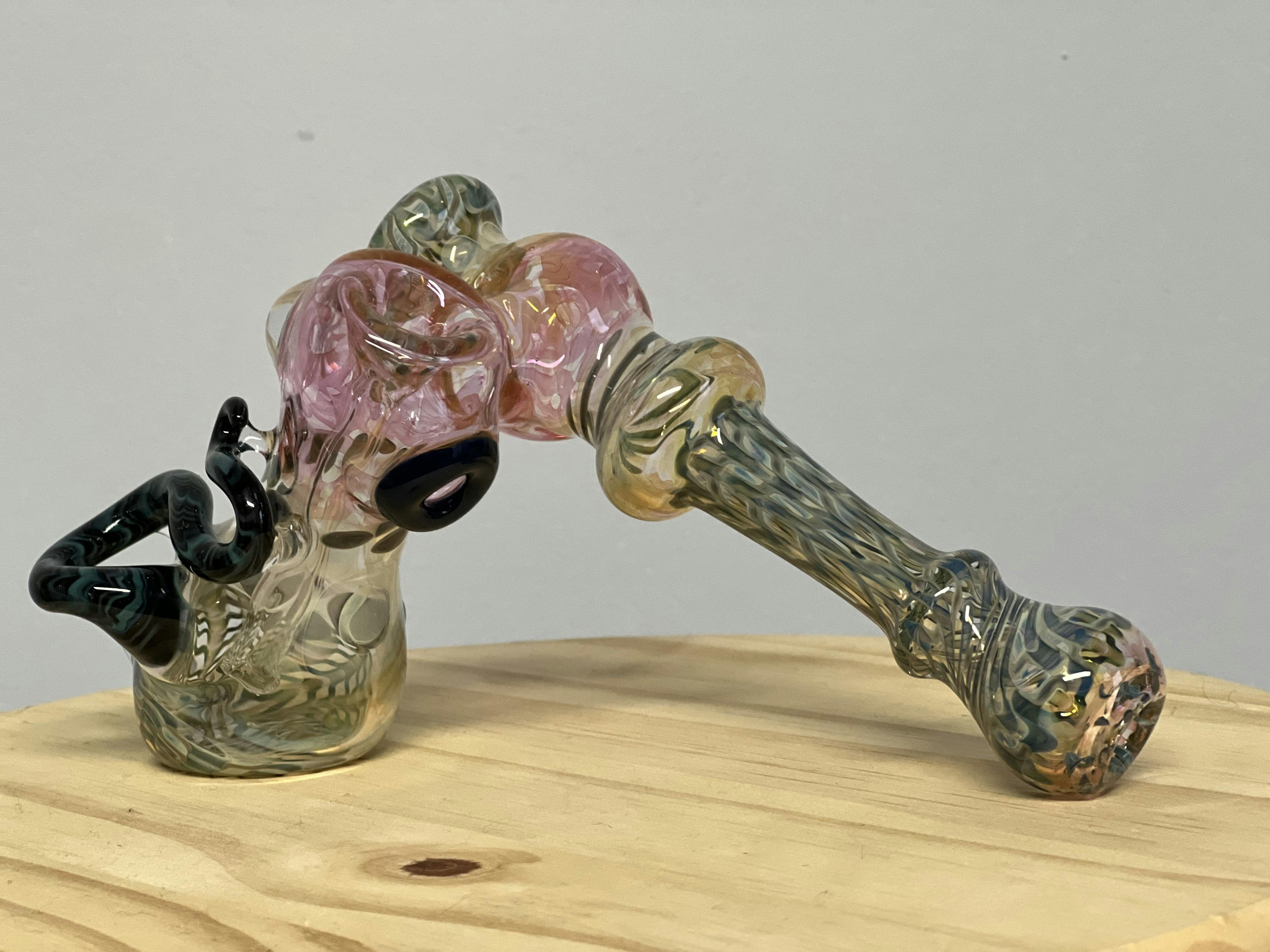Strawberry John-Strawberry John Fume and Color Sidecar 8" Bubbler