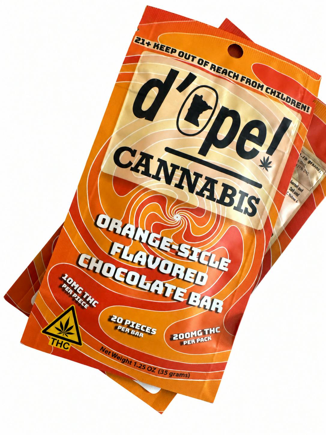 Loon Labs-*dOpe Orange-Sicle 200mg Chocolate Bar