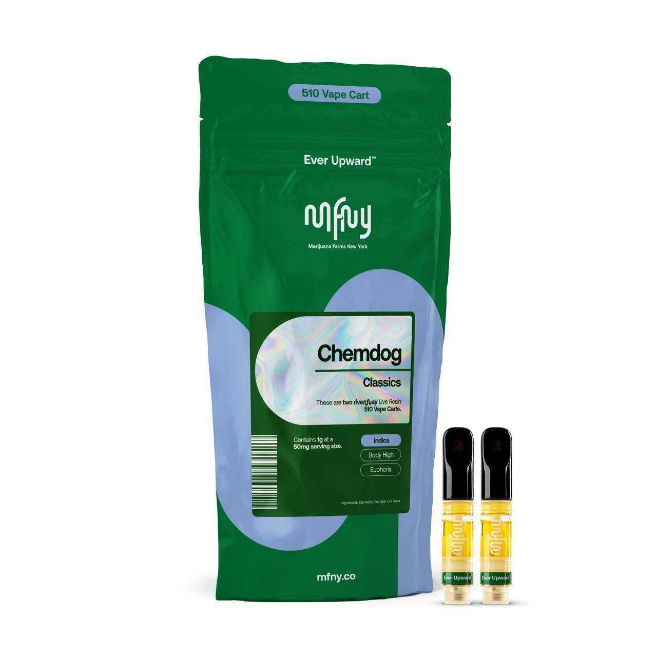 MFNY | LIVE RESIN VAPE CARTRIDGE | CHEM DOG | 2X-0.5G