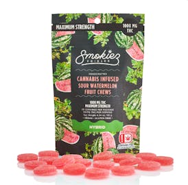 Smokiez - Hybrid | Fruit Chews | Sour Watermelon | THC | 1000mg