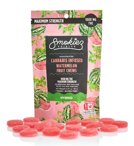 Smokiez - Multi-Piece Watermelon Hybrid Fruit Chews | 1000mg THC