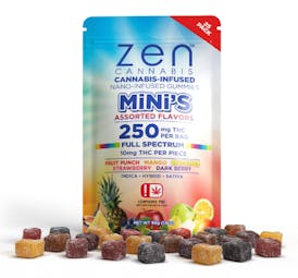 Zen - Gummy - Hybrid Mini Asstd Flavor 250mg