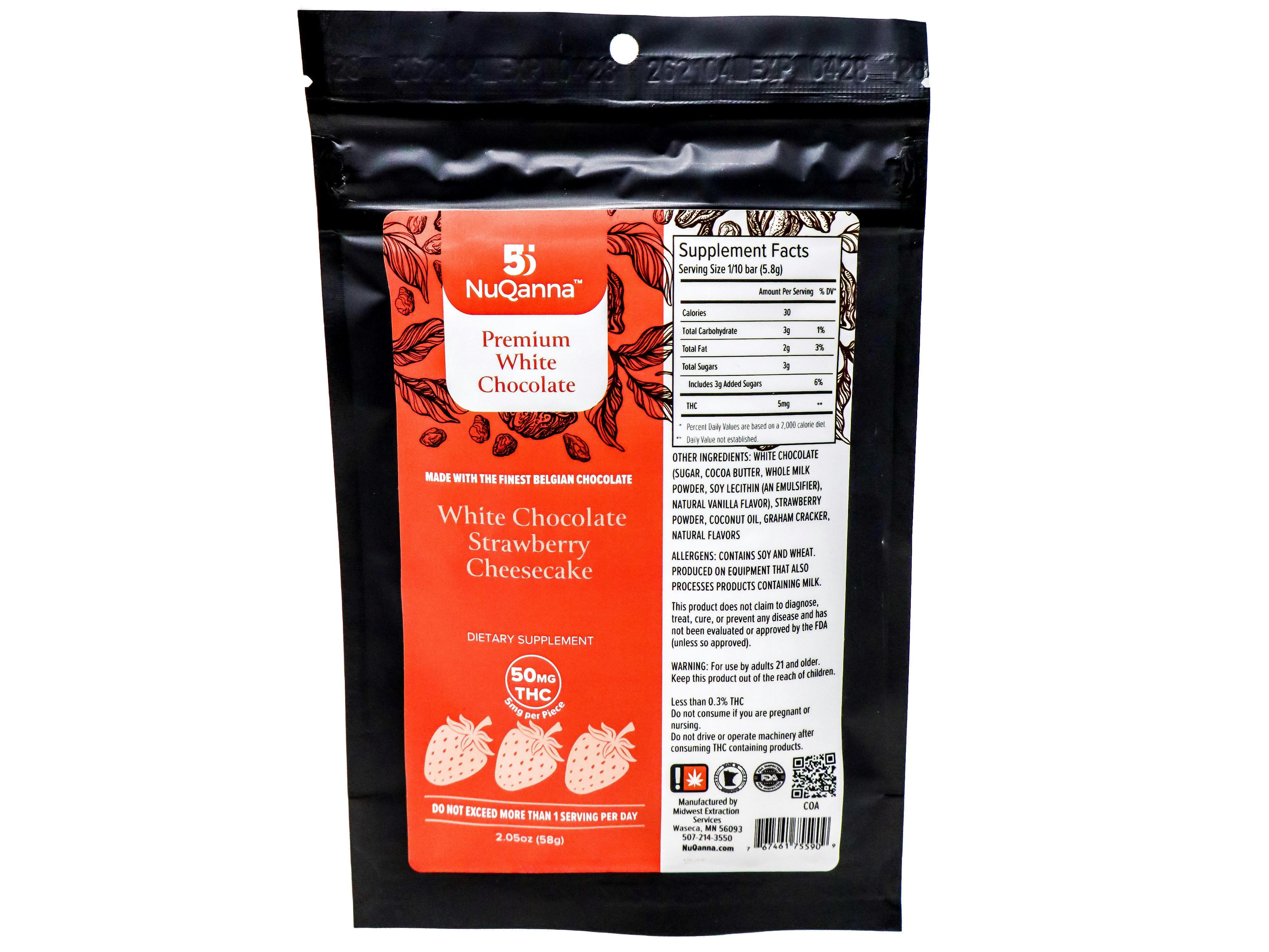 BSD White Chocolate Strawberry Cheesecake 50mg THC 7890259085