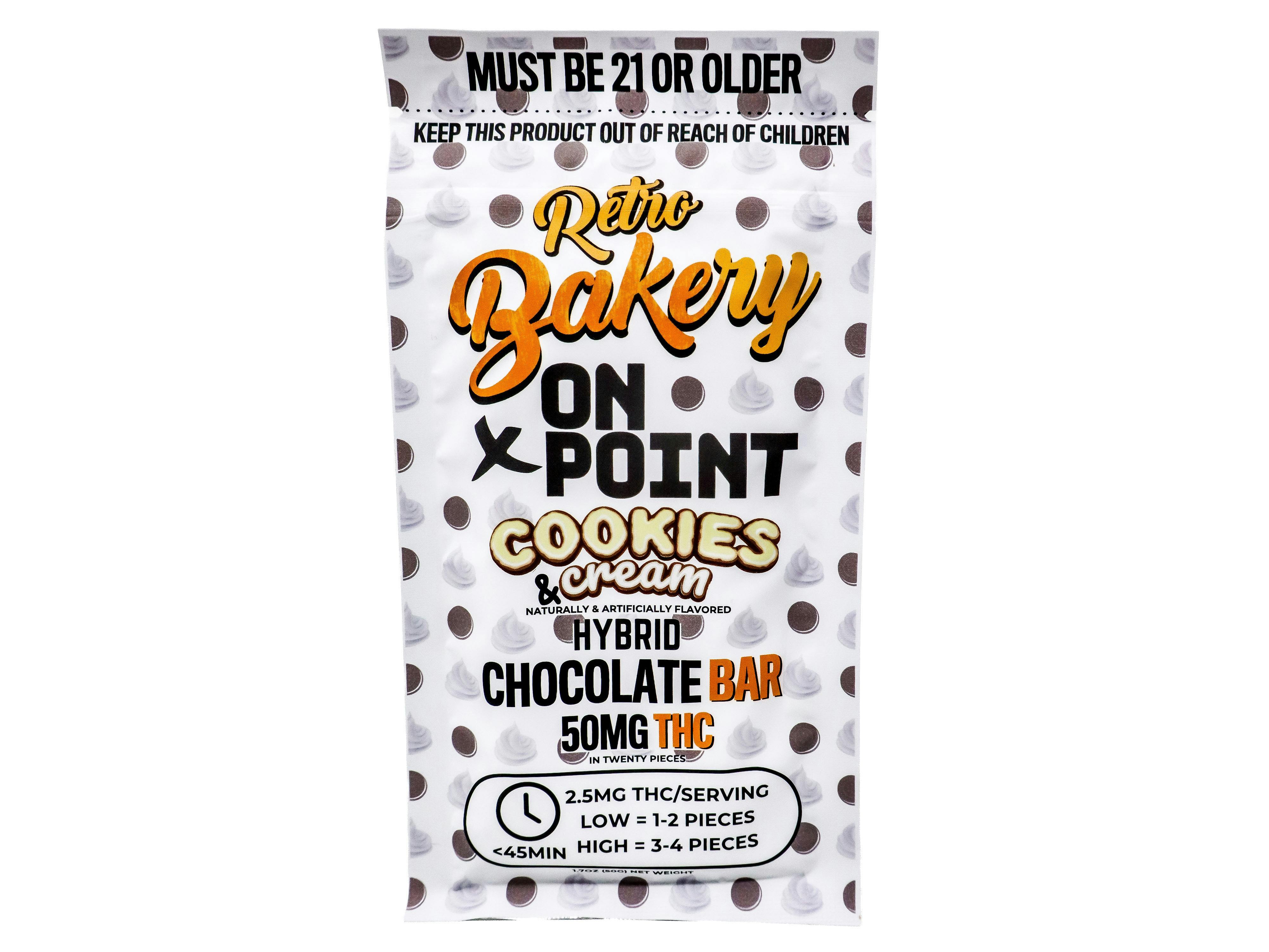 RBR Cookies and Cream Chocolate Bar 10pk 50mg THC 2055968615