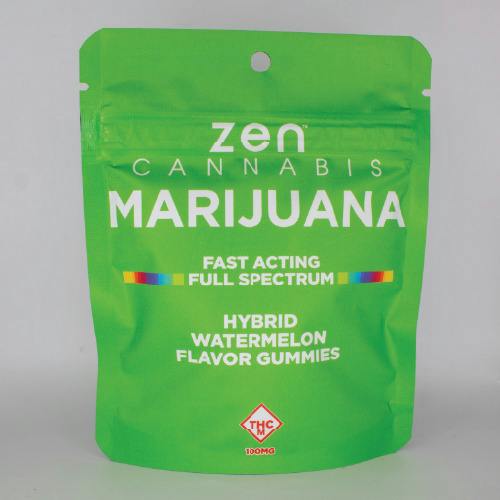 Zen | Gummies | Hybrid Watermelon Minis 100mg at Flora Farms Sikeston Dispensary