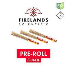 FIRELANDS SCIENTIFIC - Starbux Indica Flower 3 Pack Pre Rolls