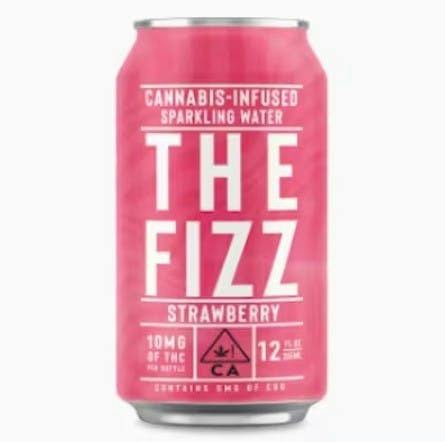 Manzanita Naturals - The Fizz Strawberry Sparkling Water 10mg 12oz - Can at Lytt Pacifica - Best Weed Dispensary & Fastest Weed Delivery in SF Peninsula