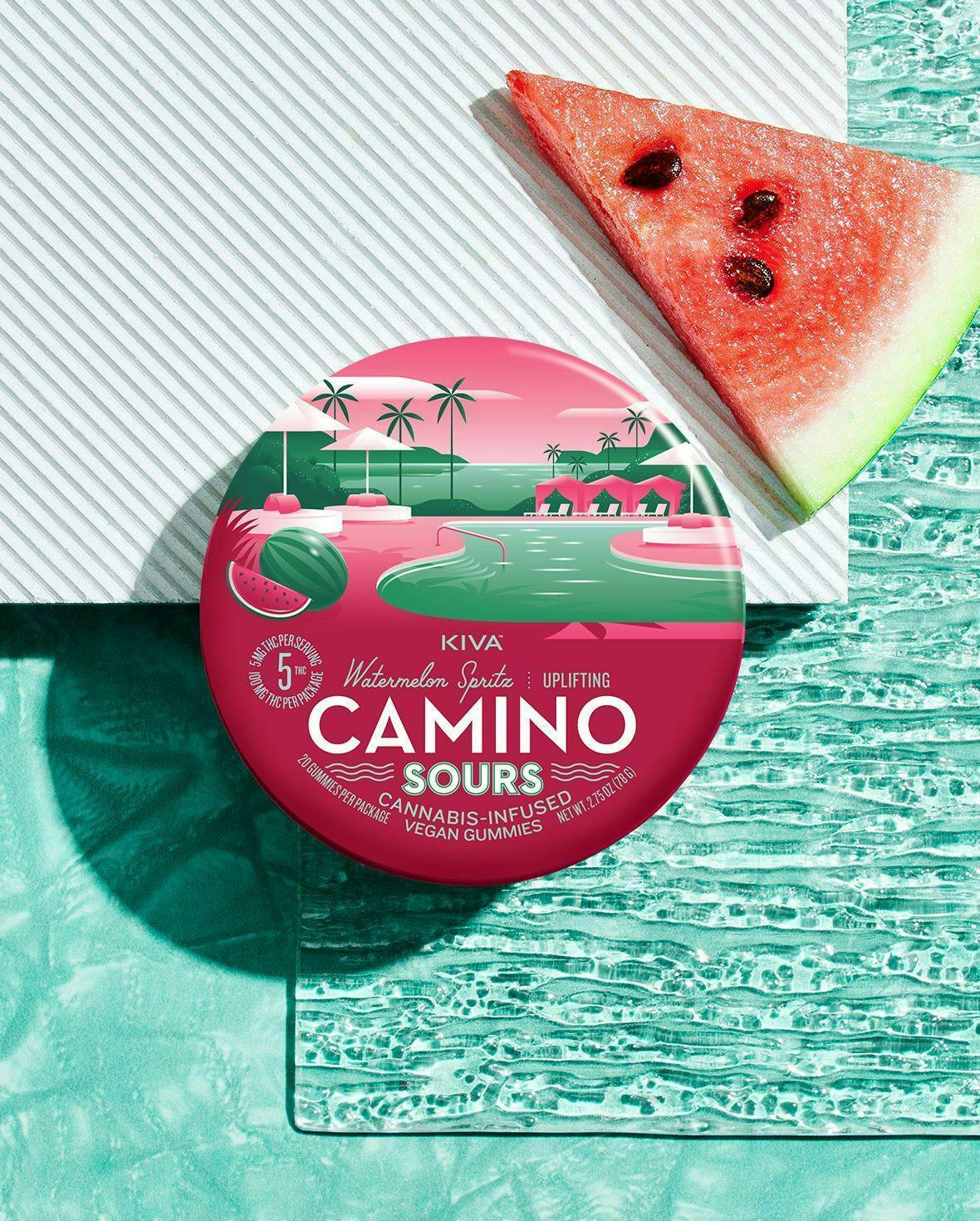 Camino Sour Watermelon Spritz 100mg Gummies