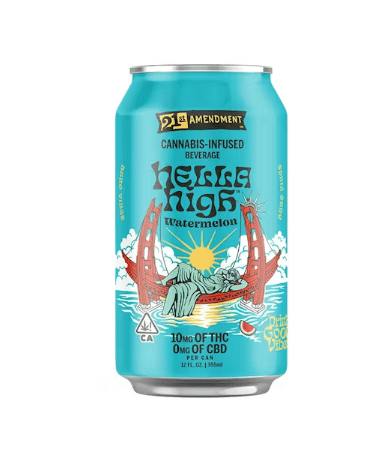21st Amendment - Hella High Watermelon 100mg