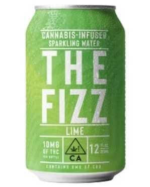 The Fizz Lime Sparkling Water 10mg 12oz - Can
