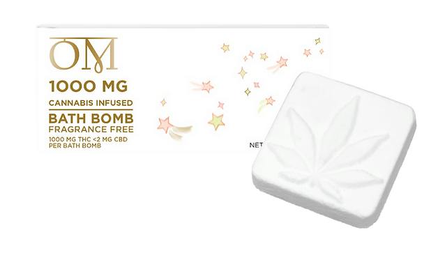OM Brand - Extra Strength Bath Bomb 1000mg Fragrance Free