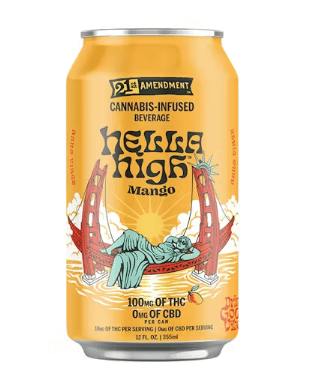 21st Amendment - Hella High Mango 100mg