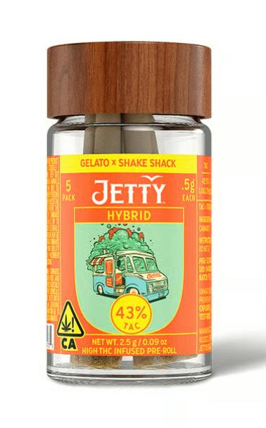 Jetty - Gelato x GSC 0.5g Infused Preroll 5pk - 5pk