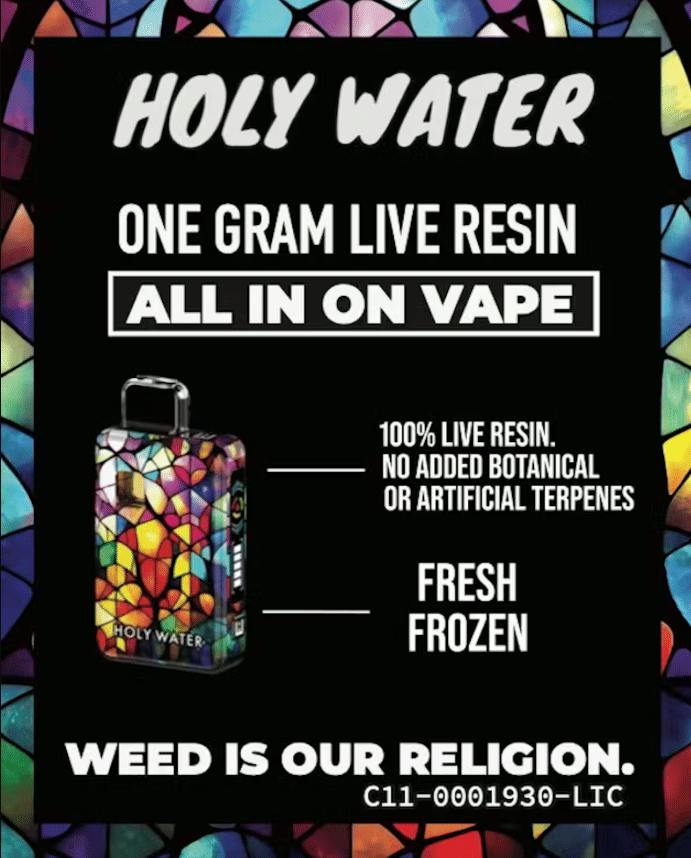 Holy Water - Glazed Orchard 1g Live Resin All-In-One - AIO