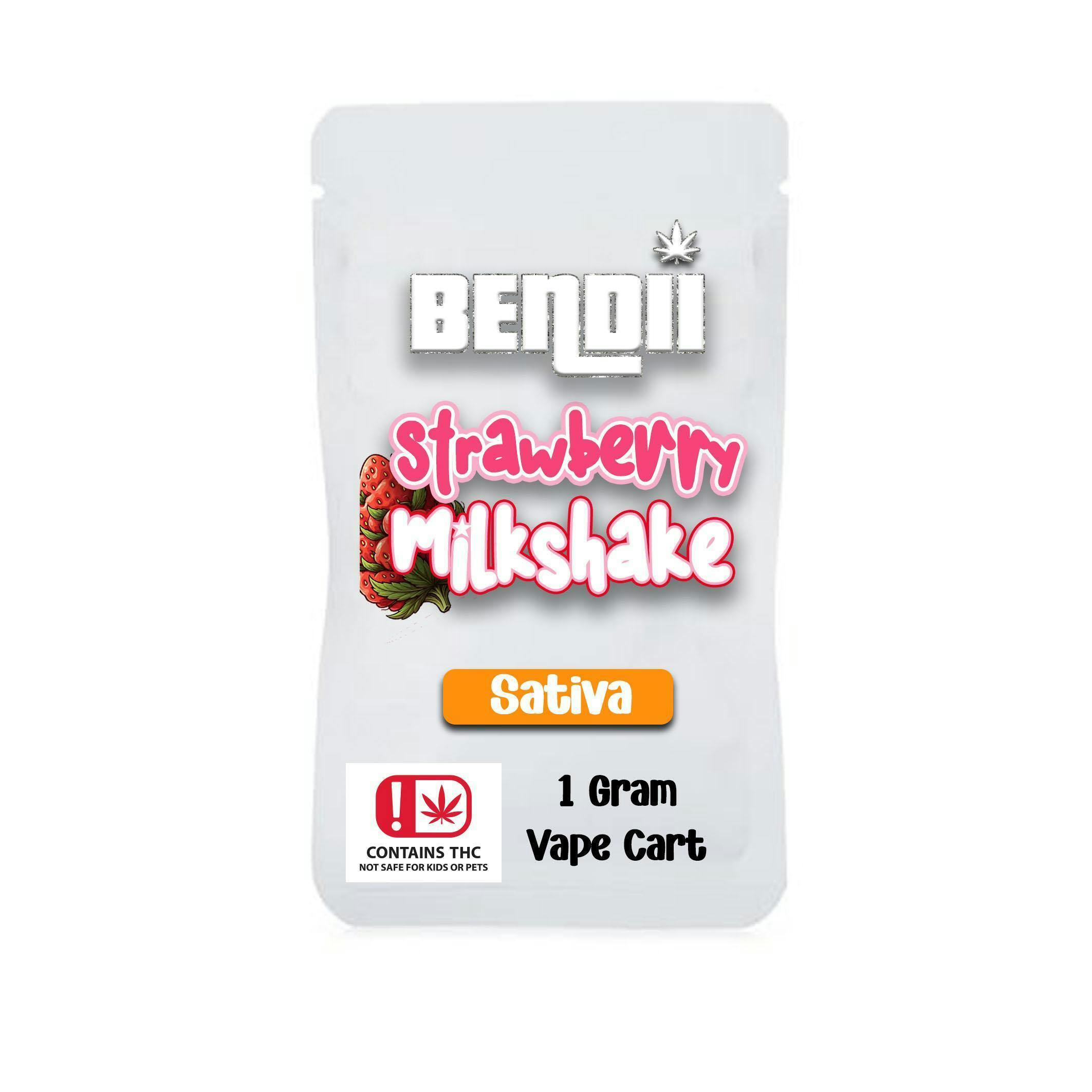 Bendii - 1G Vape Cart - Strawberry Milkshake