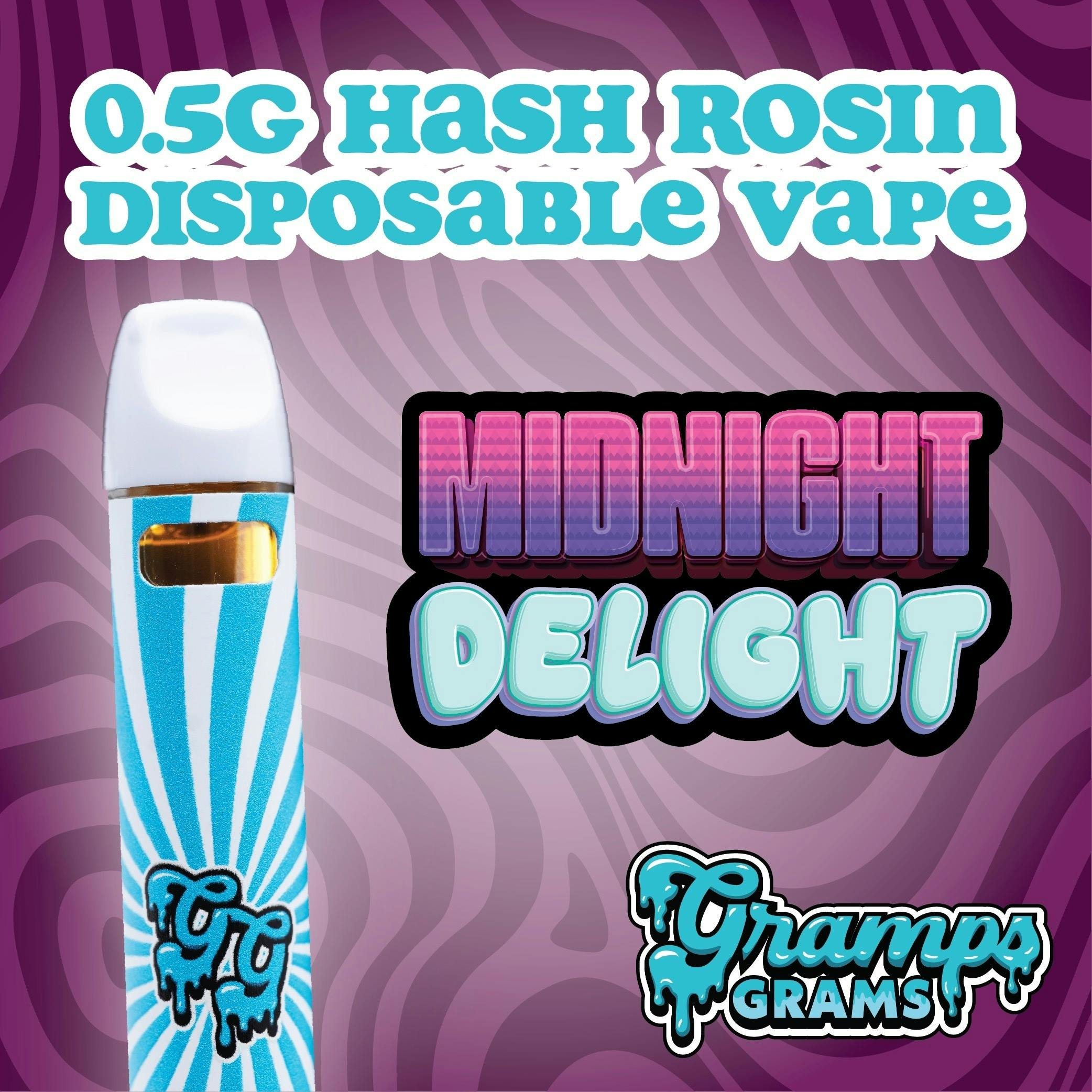 Gramps - Live Hash Rosin Vape - Midnight Delight - 0.5g