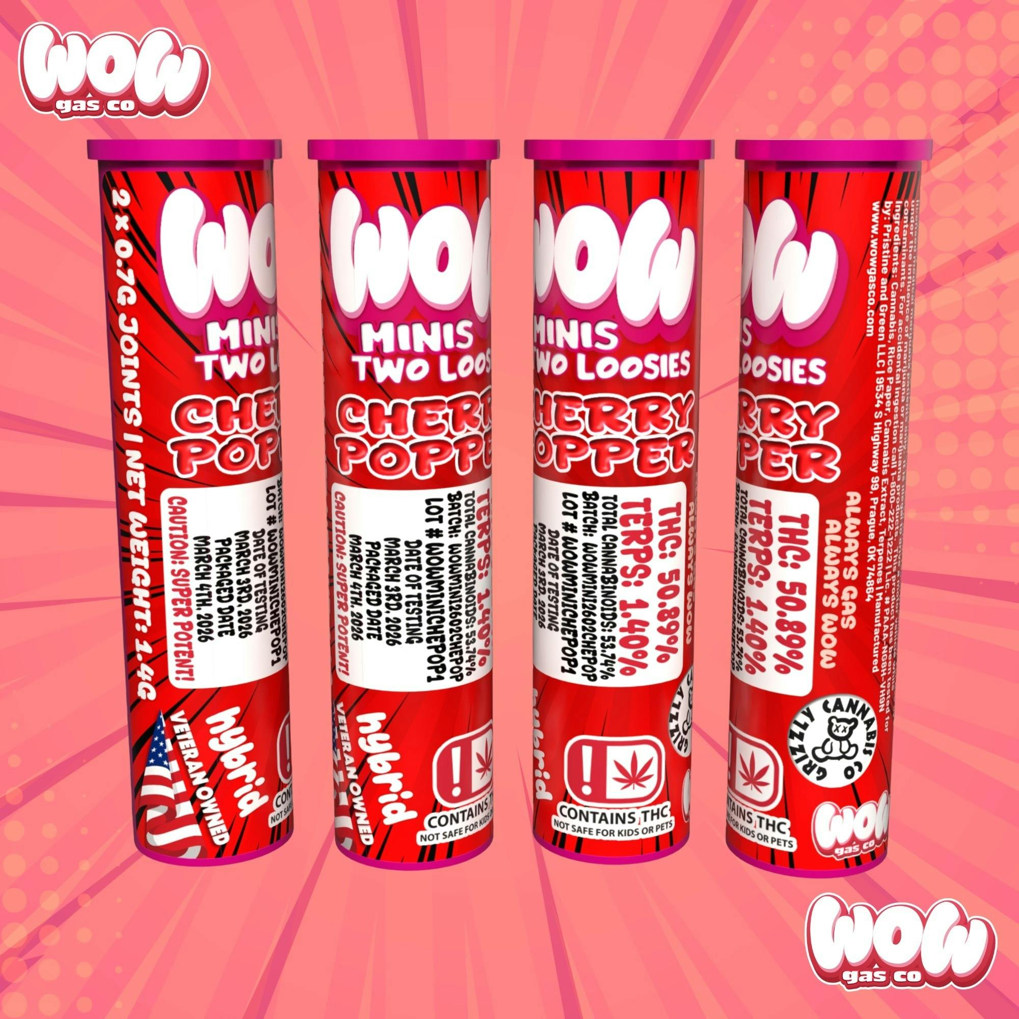WOW | Two Loosies | 0.7G | Cherry Popper by WOW