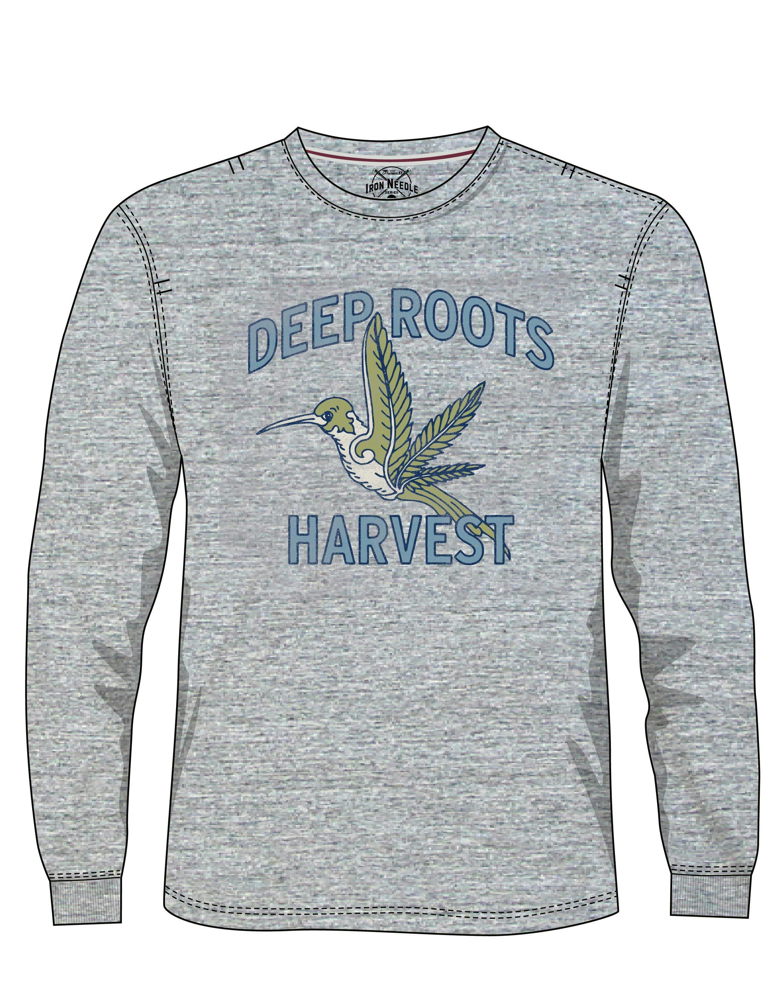 Collegiate Bird L/S Iron Needle Tee - Medium